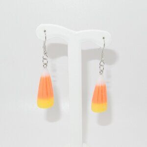 NWOT / Candy Corn Dangle Earrings / Halloween / Lightweight / 2" Drop